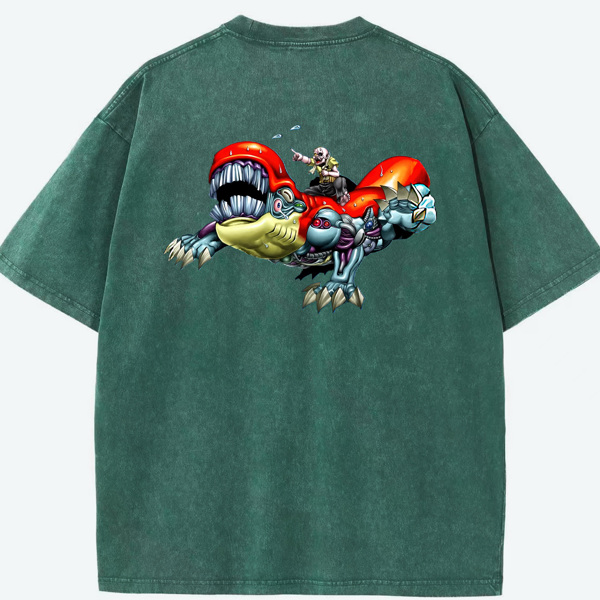 （画像用） 遊☆戯☆王 Yu-Gi-Oh! 綿100% ヴィンテージ風 半袖Tシャツ（背面プリント）